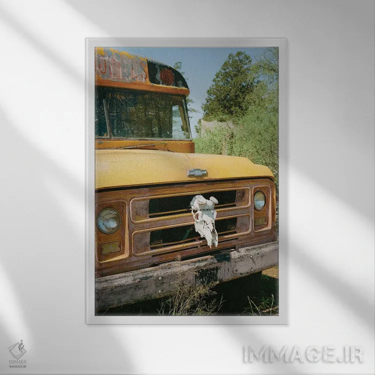 تابلو سواری مارفا ۱۴ اثر بثانی یانگ - نمای قابدار سفید