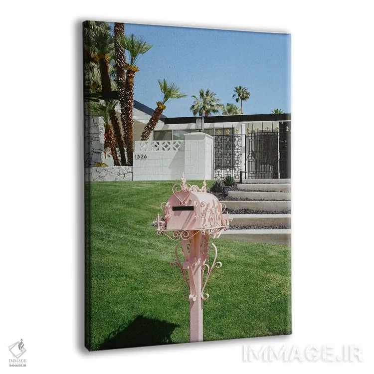 تابلو پالم اسپرینگز صورتی ۲ اثر بثانی یانگ - نمای پرسپکتیو محصول
