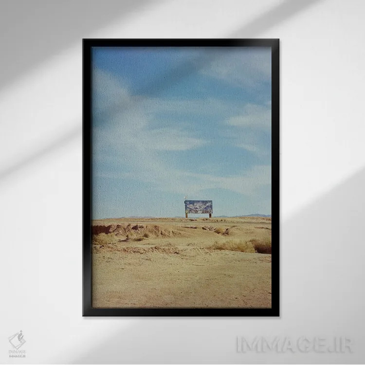 تابلو بیابان کالیفرنیا اثر بثانی یانگ - نمای قابدار مشکی