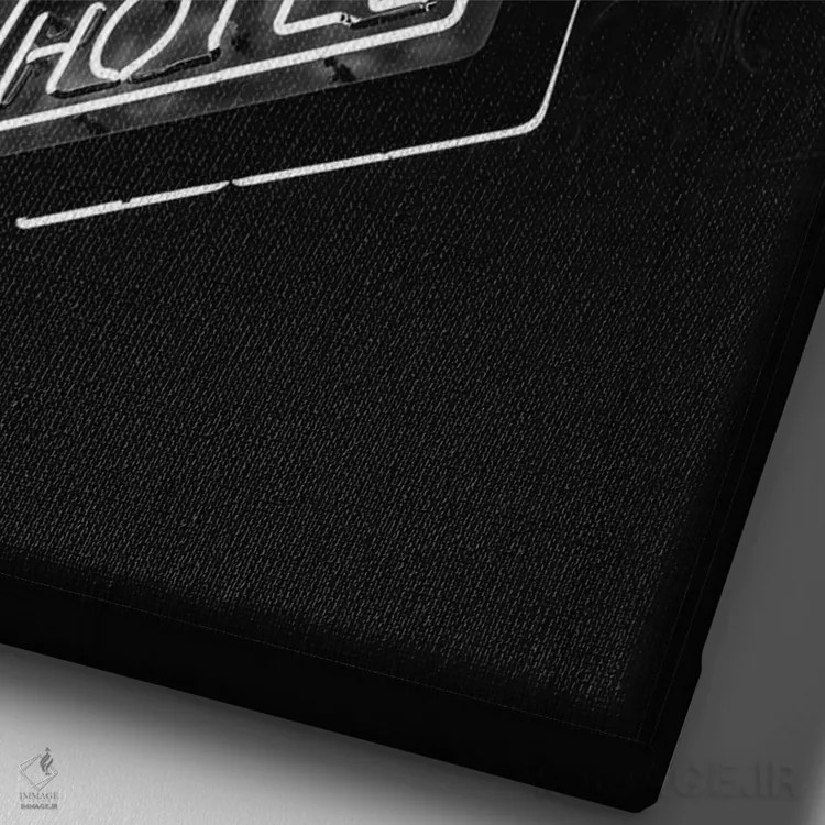 تابلو هتل لسآنجلس اثر بثانی یانگ - نمای نزدیک بافت بوم