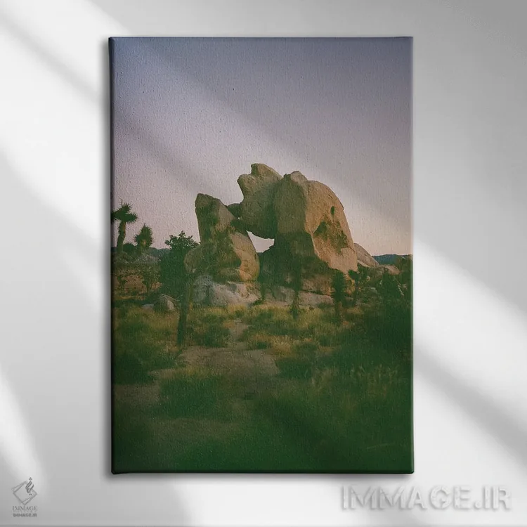 تابلو شفق جاشوا تری روی نگاتیو اثر بثانی یانگ - نمای روبهرو روی دیوار