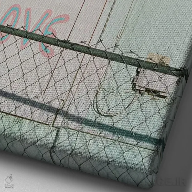 تابلو صلح جاشوا تری روی نگاتیو اثر بثانی یانگ - نمای نزدیک بافت بوم