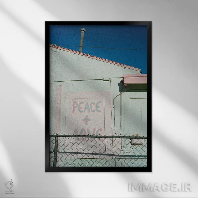 تابلو صلح جاشوا تری روی نگاتیو اثر بثانی یانگ - نمای قابدار مشکی