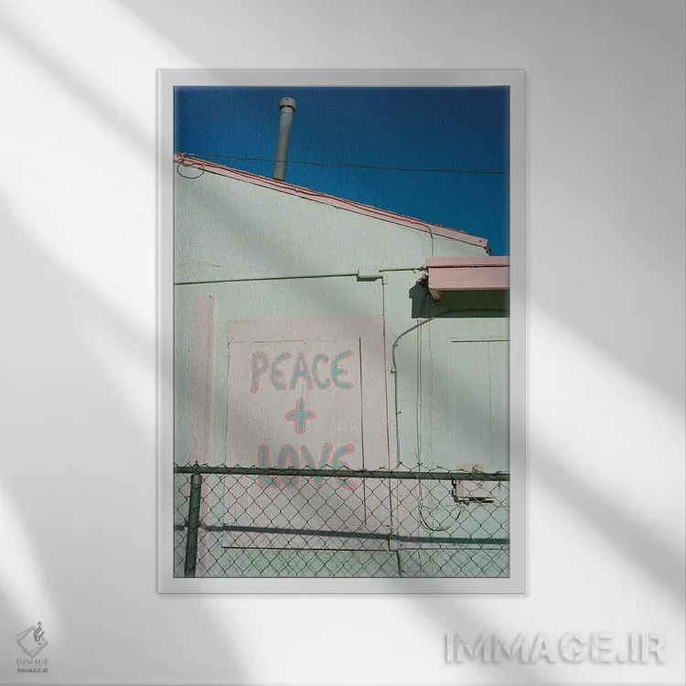 تابلو صلح جاشوا تری روی نگاتیو اثر بثانی یانگ - نمای قابدار سفید