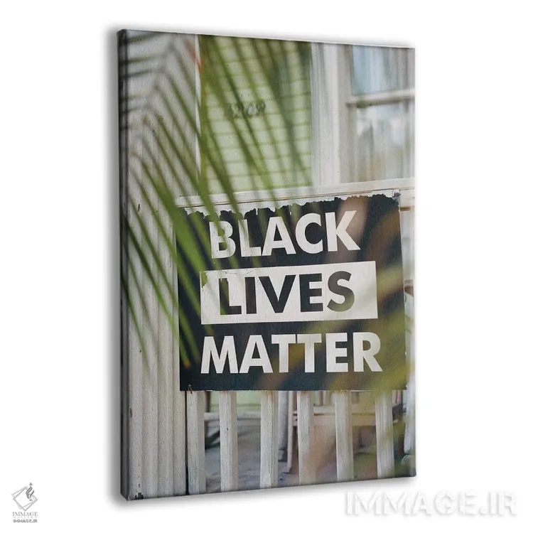 تابلو جان سیاهپوستان مهم است روی نگاتیو (جنبش اجتماعی) اثر بثانی یانگ - نمای پرسپکتیو محصول