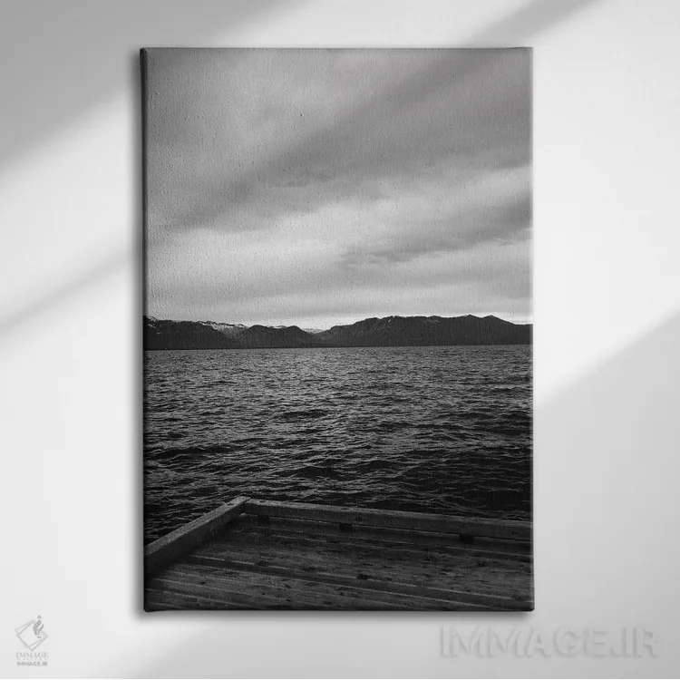 تابلو دریاچه تاهو ۸ اثر بثانی یانگ - نمای روبهرو روی دیوار