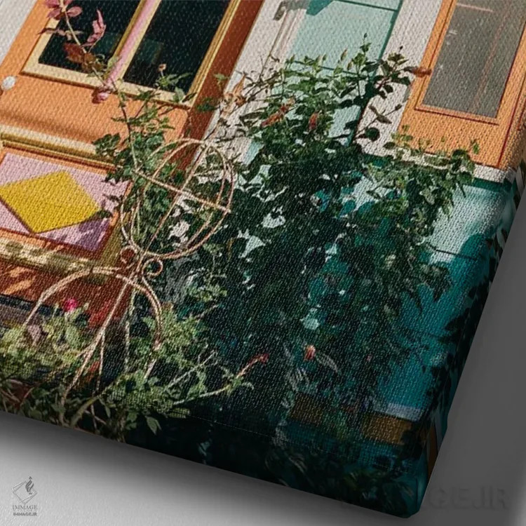 تابلو معماری نیواورلئان ۱۵ روی نگاتیو اثر بثانی یانگ - نمای نزدیک بافت بوم