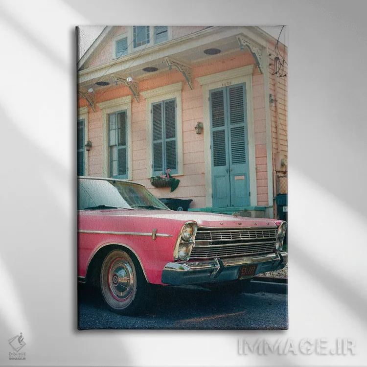 تابلو سواری نیواورلئان روی نگاتیو اثر بثانی یانگ - نمای روبهرو روی دیوار