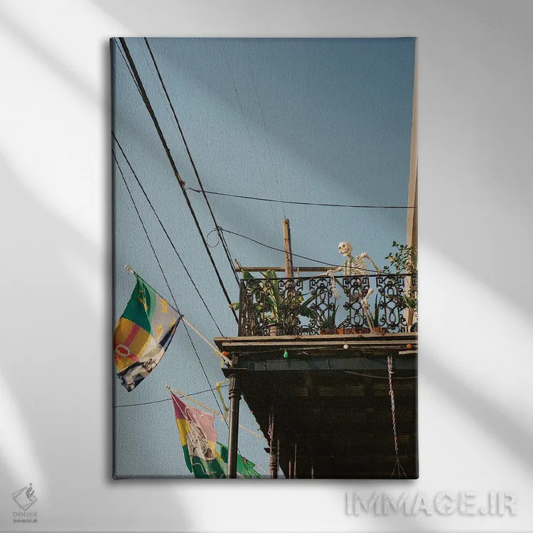 تابلو نیواورلئان ۷ روی نگاتیو اثر بثانی یانگ - نمای روبهرو روی دیوار