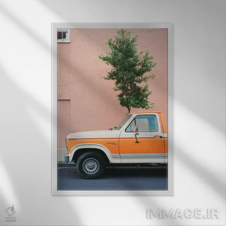 تابلو سواری نیواورلئان ۶ روی نگاتیو اثر بثانی یانگ - نمای قابدار سفید