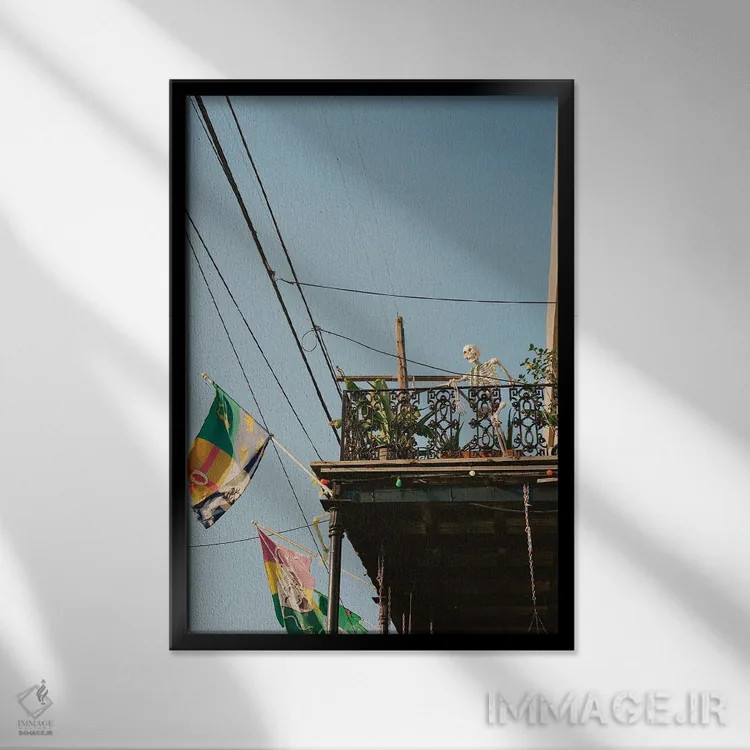 تابلو نیواورلئان ۷ روی نگاتیو اثر بثانی یانگ - نمای قابدار مشکی