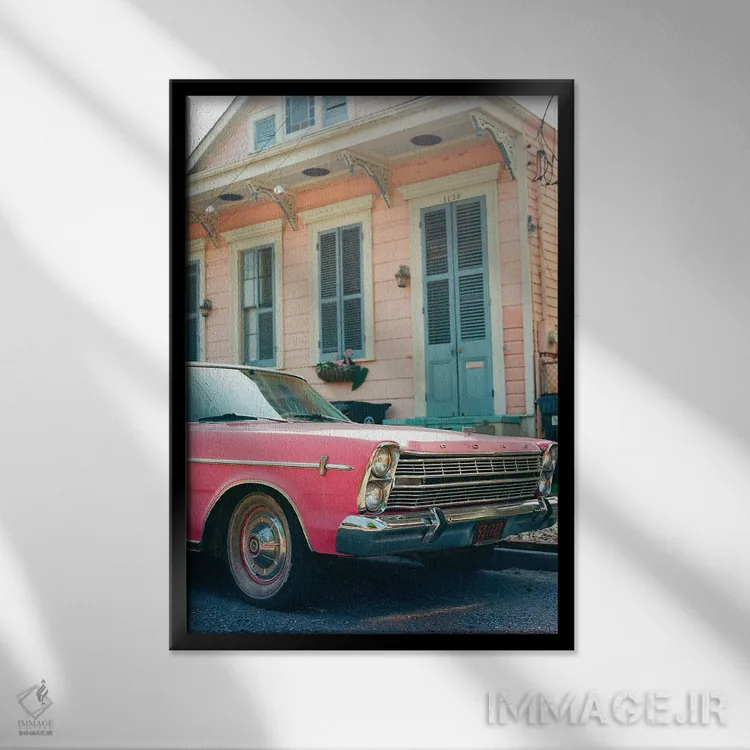 تابلو سواری نیواورلئان روی نگاتیو اثر بثانی یانگ - نمای قابدار مشکی