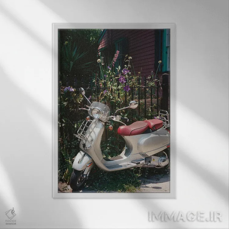 تابلو سواری نیواورلئان ۴ روی نگاتیو اثر بثانی یانگ - نمای قابدار سفید