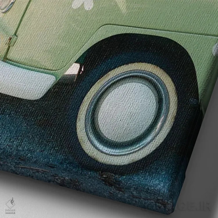 تابلو سواری آستین روی نگاتیو اثر بثانی یانگ - نمای نزدیک بافت بوم