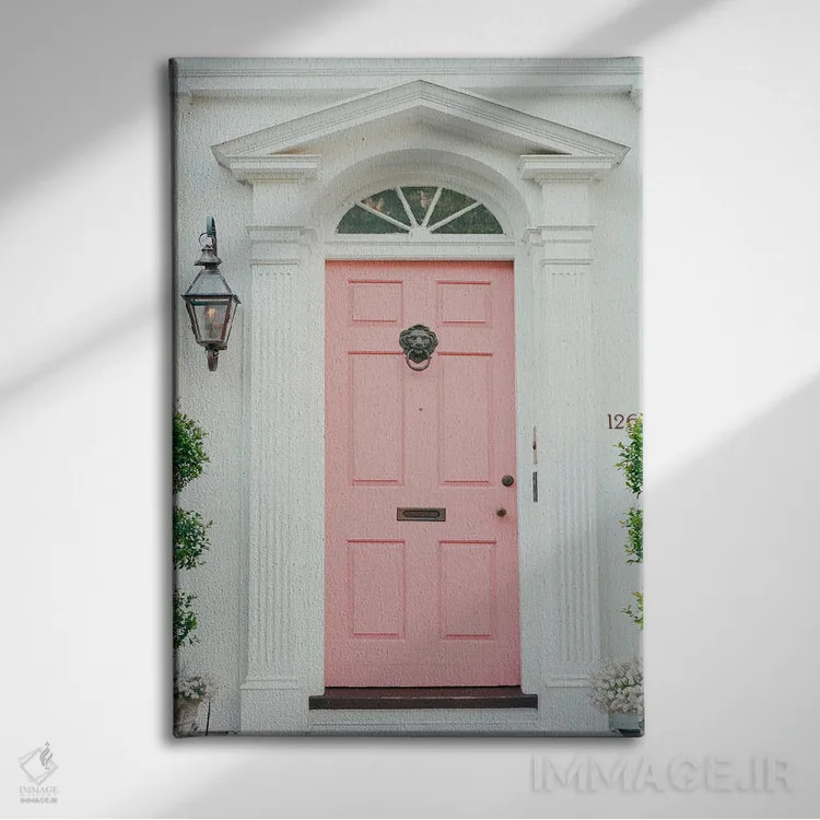 تابلو معماری چارلستون ۲ روی نگاتیو اثر بثانی یانگ - نمای روبهرو روی دیوار