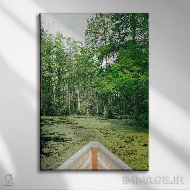 تابلو باغ سرو چارلستون روی نگاتیو اثر بثانی یانگ - نمای روبهرو روی دیوار