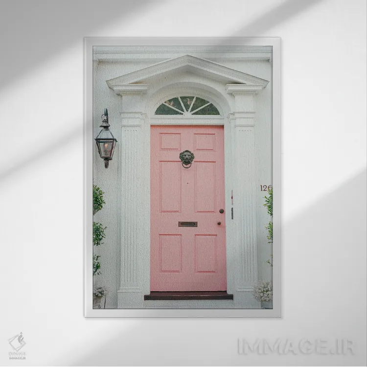 تابلو معماری چارلستون ۲ روی نگاتیو اثر بثانی یانگ - نمای قابدار سفید