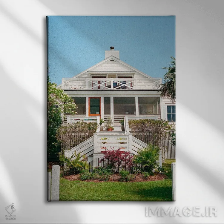 تابلو جزیره سالیوان ۸ روی نگاتیو اثر بثانی یانگ - نمای روبهرو روی دیوار