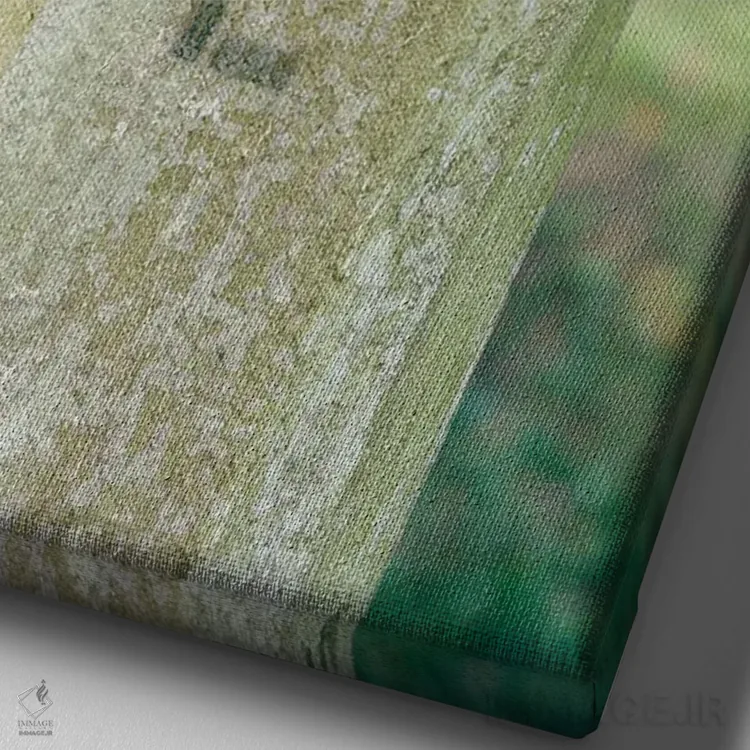 تابلو جزیره سالیوان ۳ روی نگاتیو اثر بثانی یانگ - نمای نزدیک بافت بوم