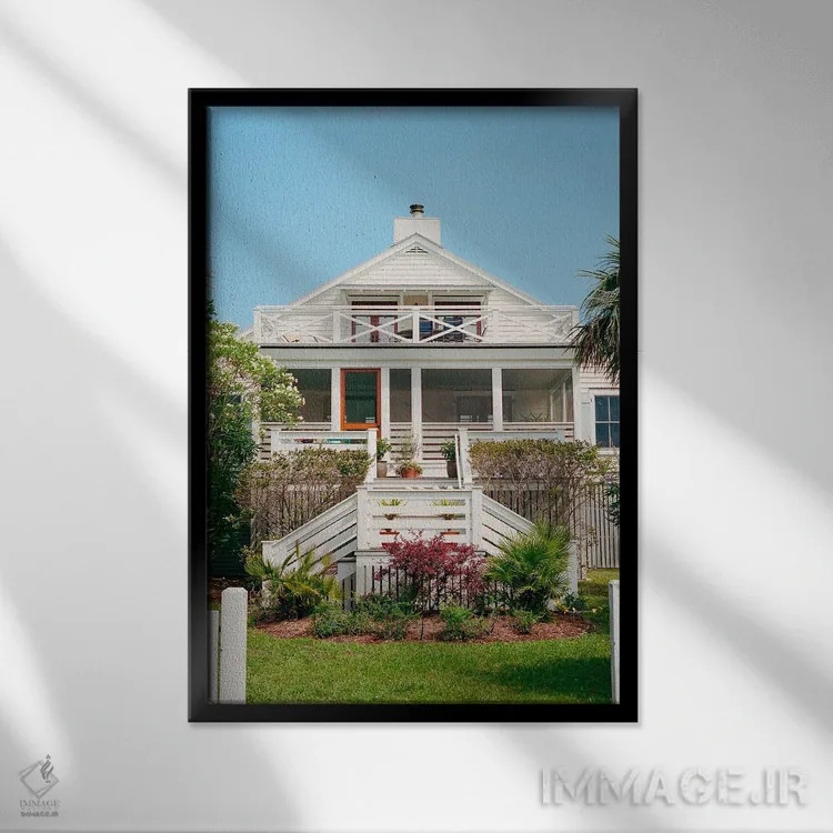 تابلو جزیره سالیوان ۸ روی نگاتیو اثر بثانی یانگ - نمای قابدار مشکی