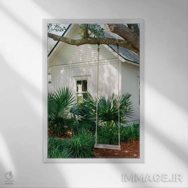 تابلو جزیره سالیوان ۴ روی نگاتیو اثر بثانی یانگ - نمای قابدار سفید