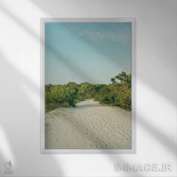 تابلو جزیره سالیوان روی نگاتیو اثر بثانی یانگ - نمای قابدار سفید