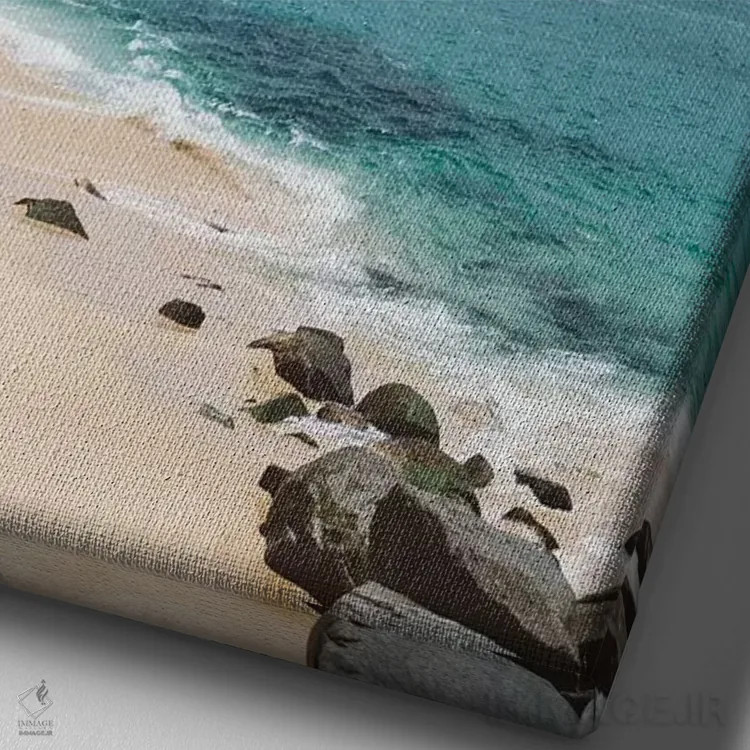 تابلو قایق کابو اثر بثانی یانگ - نمای نزدیک بافت بوم