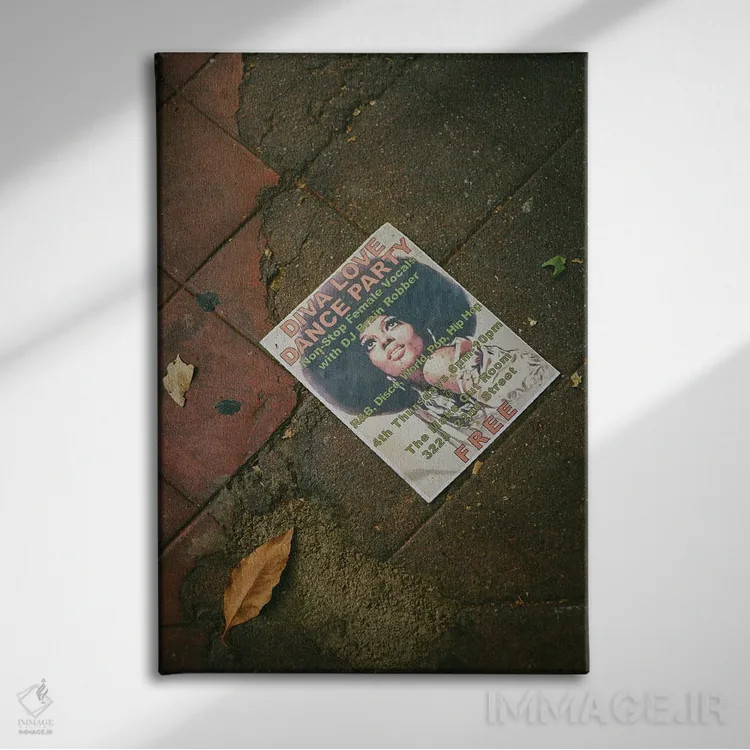 تابلو مهمانی رقص سان فرانسیسکو اثر بثانی یانگ - نمای روبهرو روی دیوار