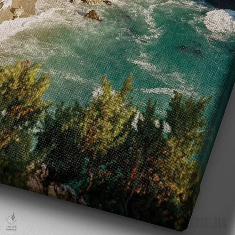 تابلو بیگ سور روی فیلم اثر بثانی یانگ - نمای نزدیک بافت بوم