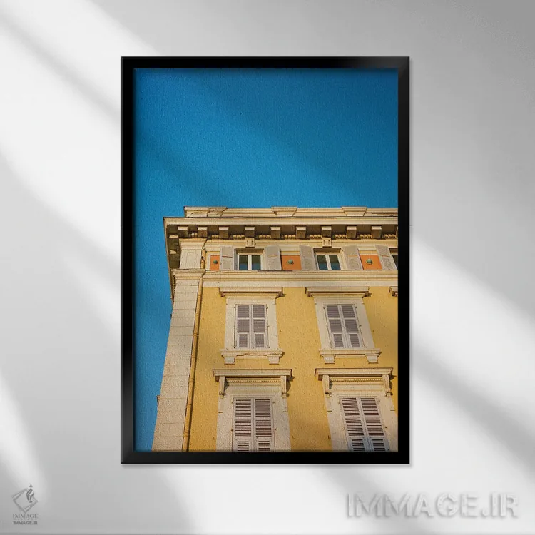 تابلو نیس فرانسه شماره سیزده اثر بثانی یانگ - نمای قابدار مشکی