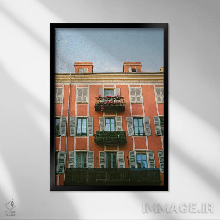 تابلو نیس فرانسه شماره چهارده اثر بثانی یانگ - نمای قابدار مشکی