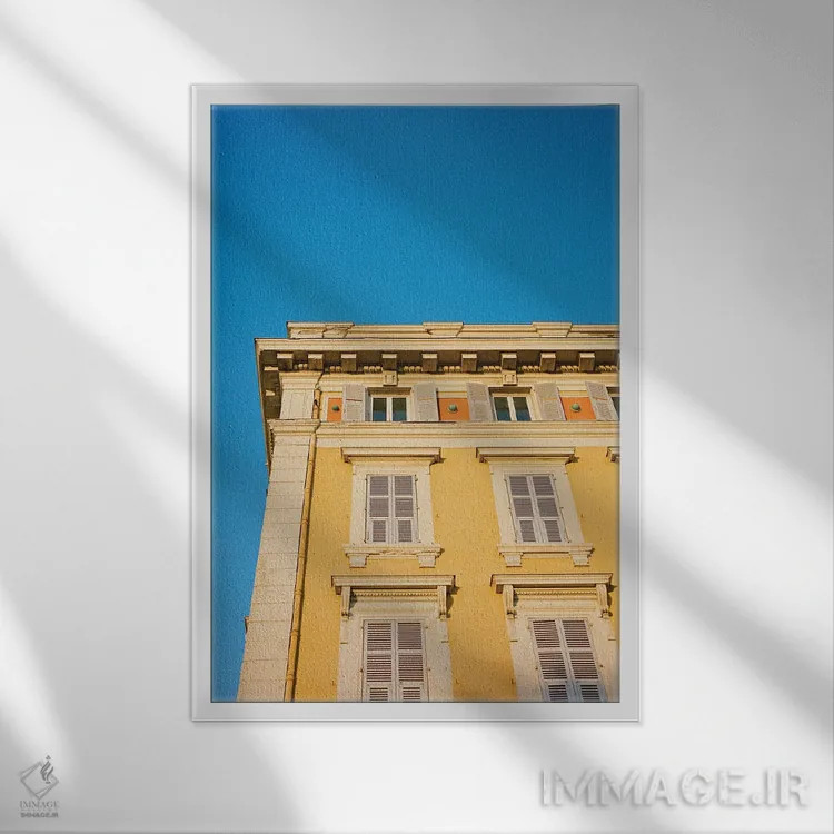 تابلو نیس فرانسه شماره سیزده اثر بثانی یانگ - نمای قابدار سفید