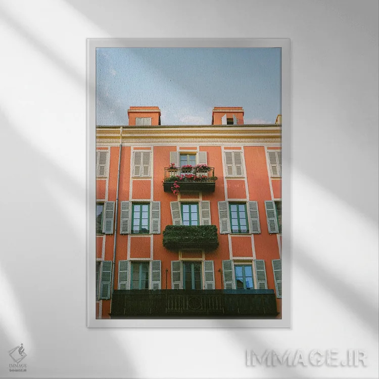 تابلو نیس فرانسه شماره چهارده اثر بثانی یانگ - نمای قابدار سفید