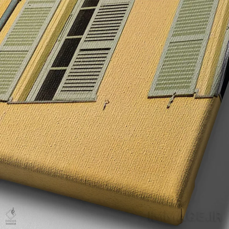 تابلو نیس فرانسه شماره هجده اثر بثانی یانگ - نمای نزدیک بافت بوم