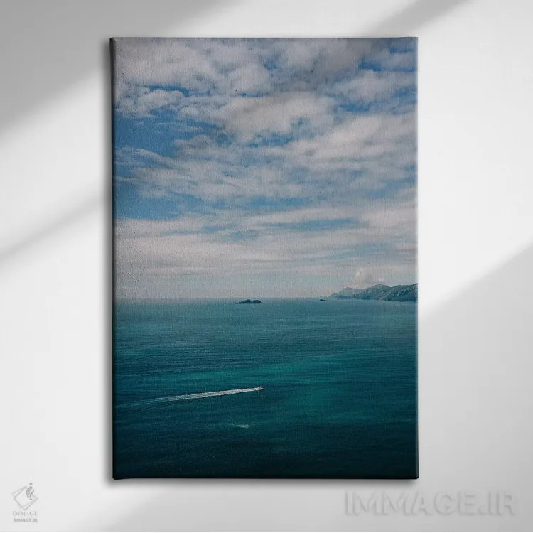 تابلو ساحل آمالفی شماره هشت اثر بثانی یانگ - نمای روبهرو روی دیوار