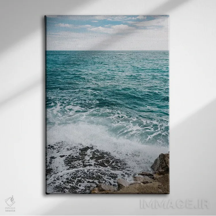 تابلو آب ساحل آمالفی شماره شش اثر بثانی یانگ - نمای روبهرو روی دیوار
