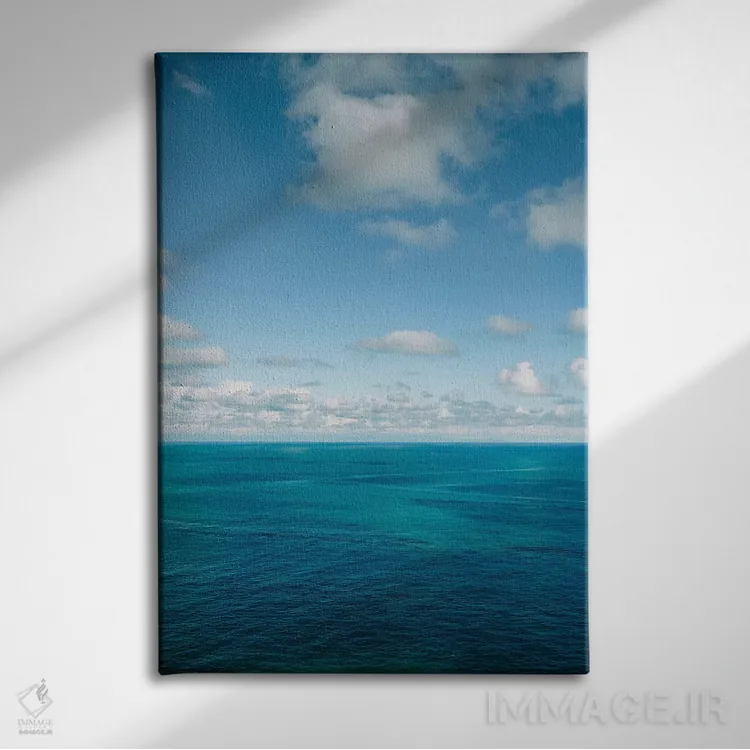 تابلو آب ساحل آمالفی شماره هجده اثر بثانی یانگ - نمای روبهرو روی دیوار