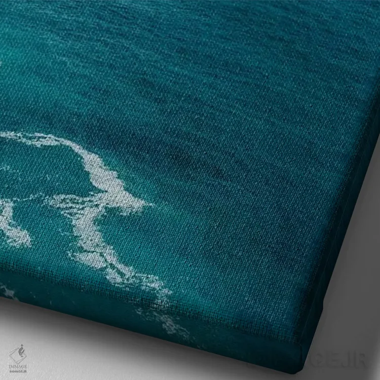 تابلو آب ساحل آمالفی شماره بیست اثر بثانی یانگ - نمای نزدیک بافت بوم