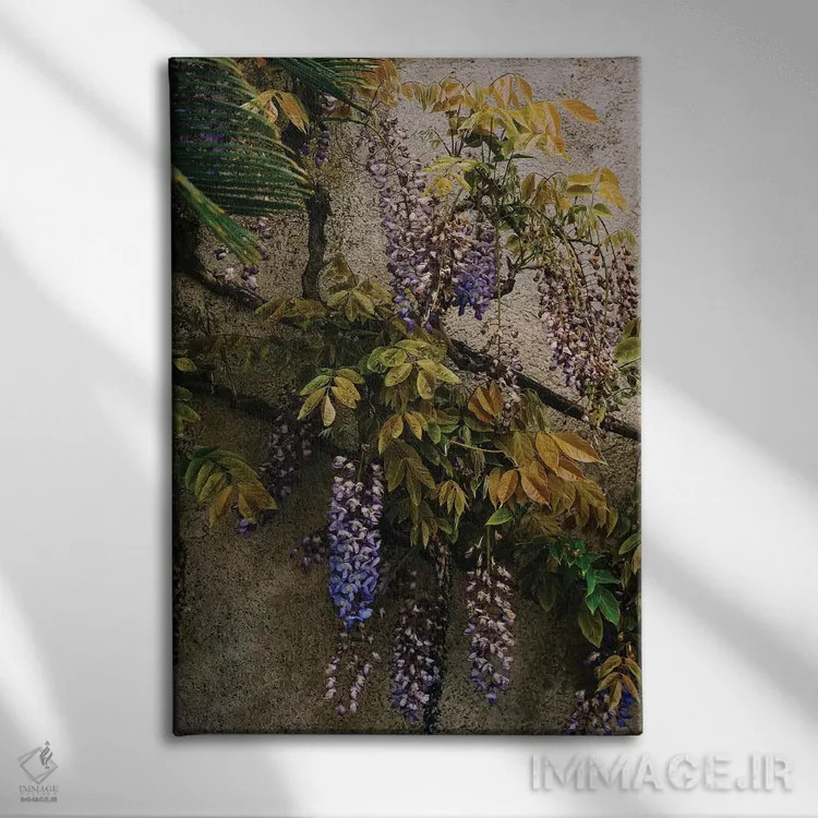 تابلو شکوفههای پوزیتانو شماره هشت اثر بثانی یانگ - نمای روبهرو روی دیوار