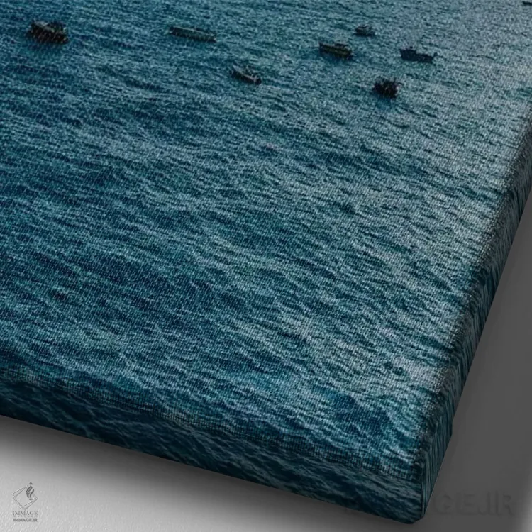 تابلو صبح پوزیتانو یک اثر بثانی یانگ - نمای نزدیک بافت بوم