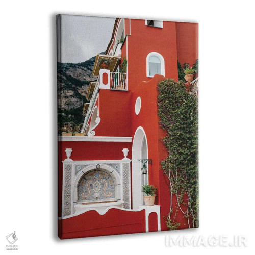 تابلو پوزیتانوی بارانی هفت اثر بثانی یانگ - نمای پرسپکتیو محصول