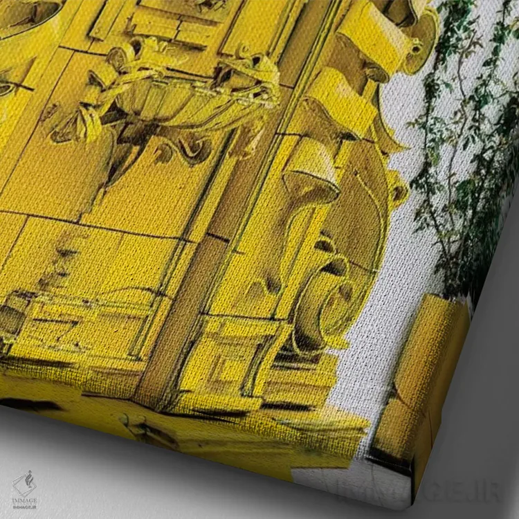 تابلو پوزیتانوی بارانی دو اثر بثانی یانگ - نمای نزدیک بافت بوم