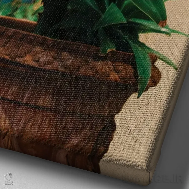 تابلو پوزیتانوی بارانی نُه اثر بثانی یانگ - نمای نزدیک بافت بوم