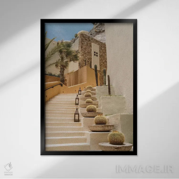 تابلو معماری کبو سه اثر بثانی یانگ - نمای قابدار مشکی