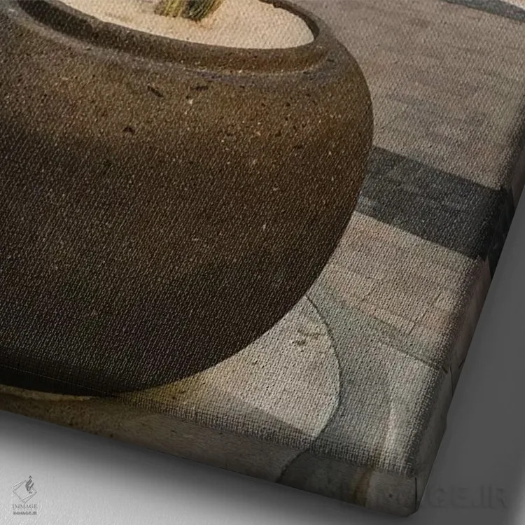 تابلو کاکتوس کبو هشت اثر بثانی یانگ - نمای نزدیک بافت بوم