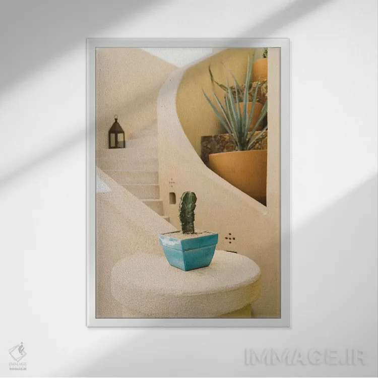 تابلو معماری کبو دو اثر بثانی یانگ - نمای قابدار سفید