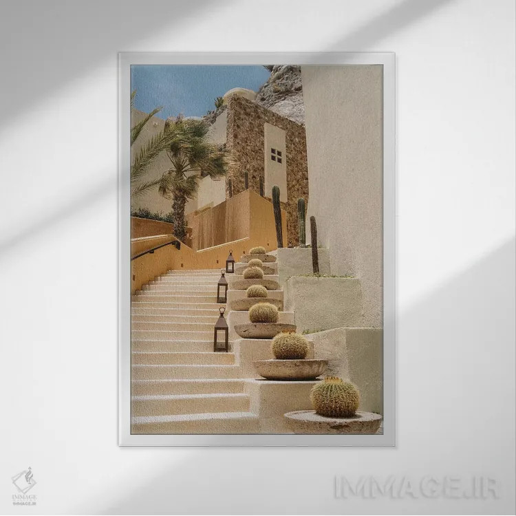 تابلو معماری کبو سه اثر بثانی یانگ - نمای قابدار سفید