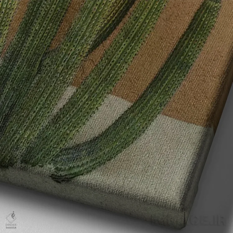 تابلو کاکتوس کبو یازده اثر بثانی یانگ - نمای نزدیک بافت بوم