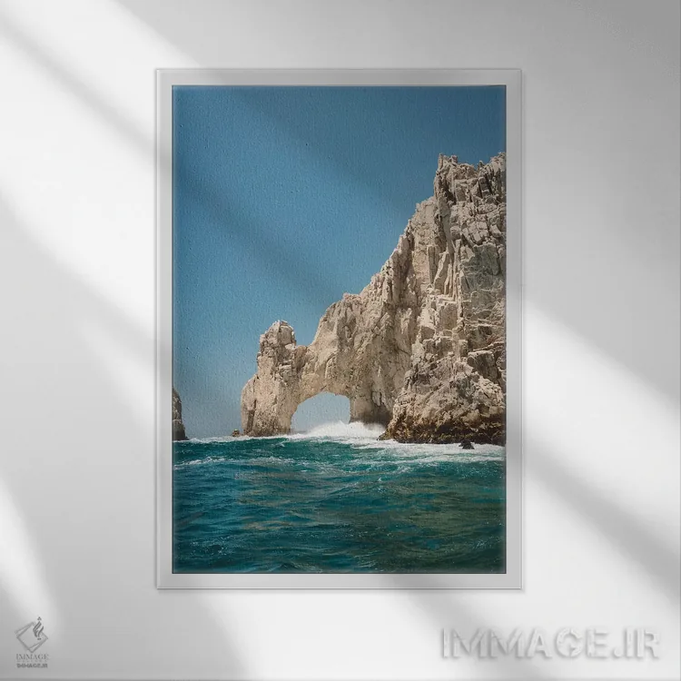 تابلو طاق کبو سن لوکاس سه اثر بثانی یانگ - نمای قابدار سفید