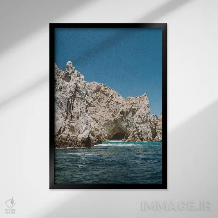 تابلو غار کبو دو اثر بثانی یانگ - نمای قابدار مشکی